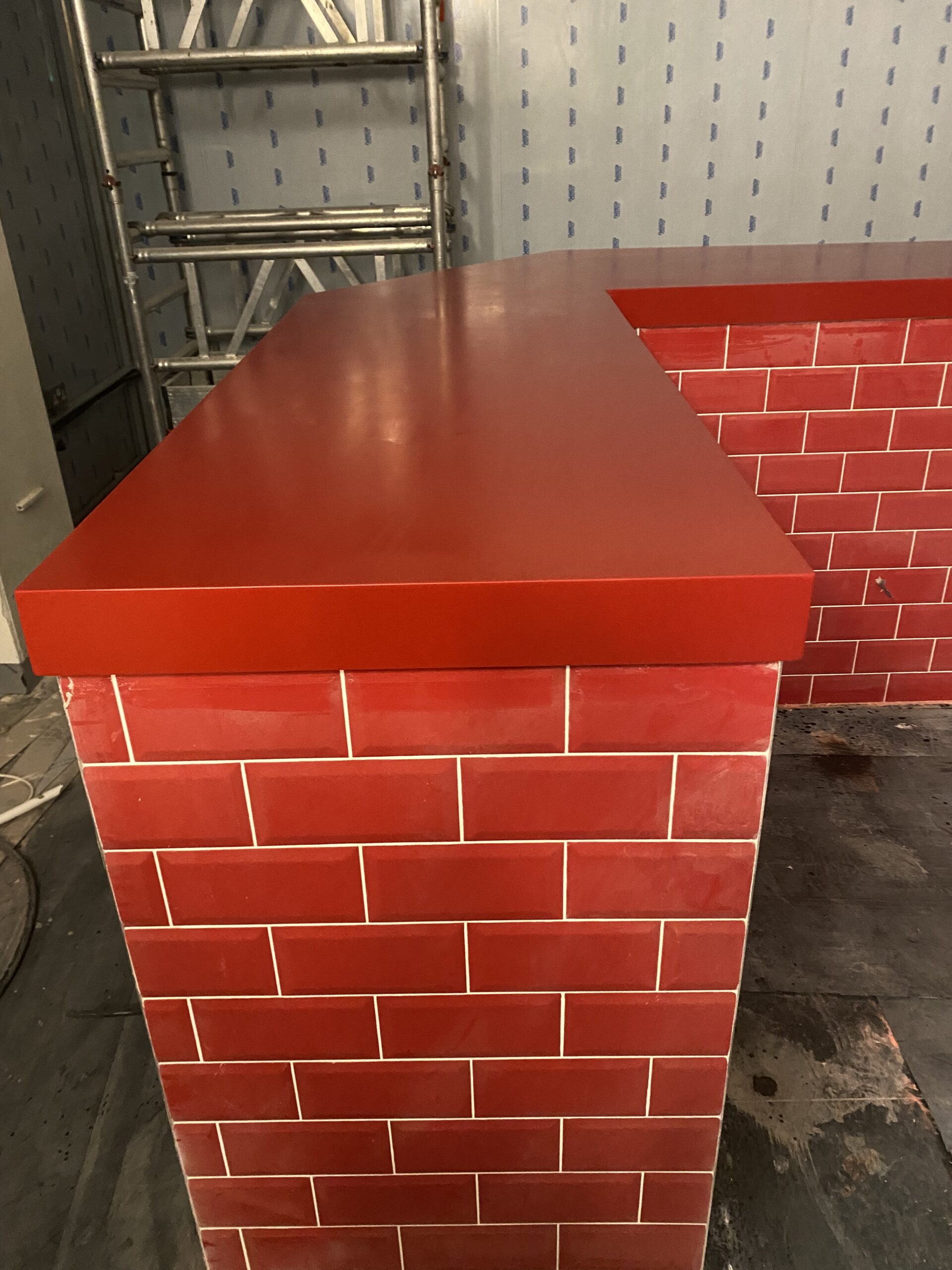 Red Kitchen Worktop