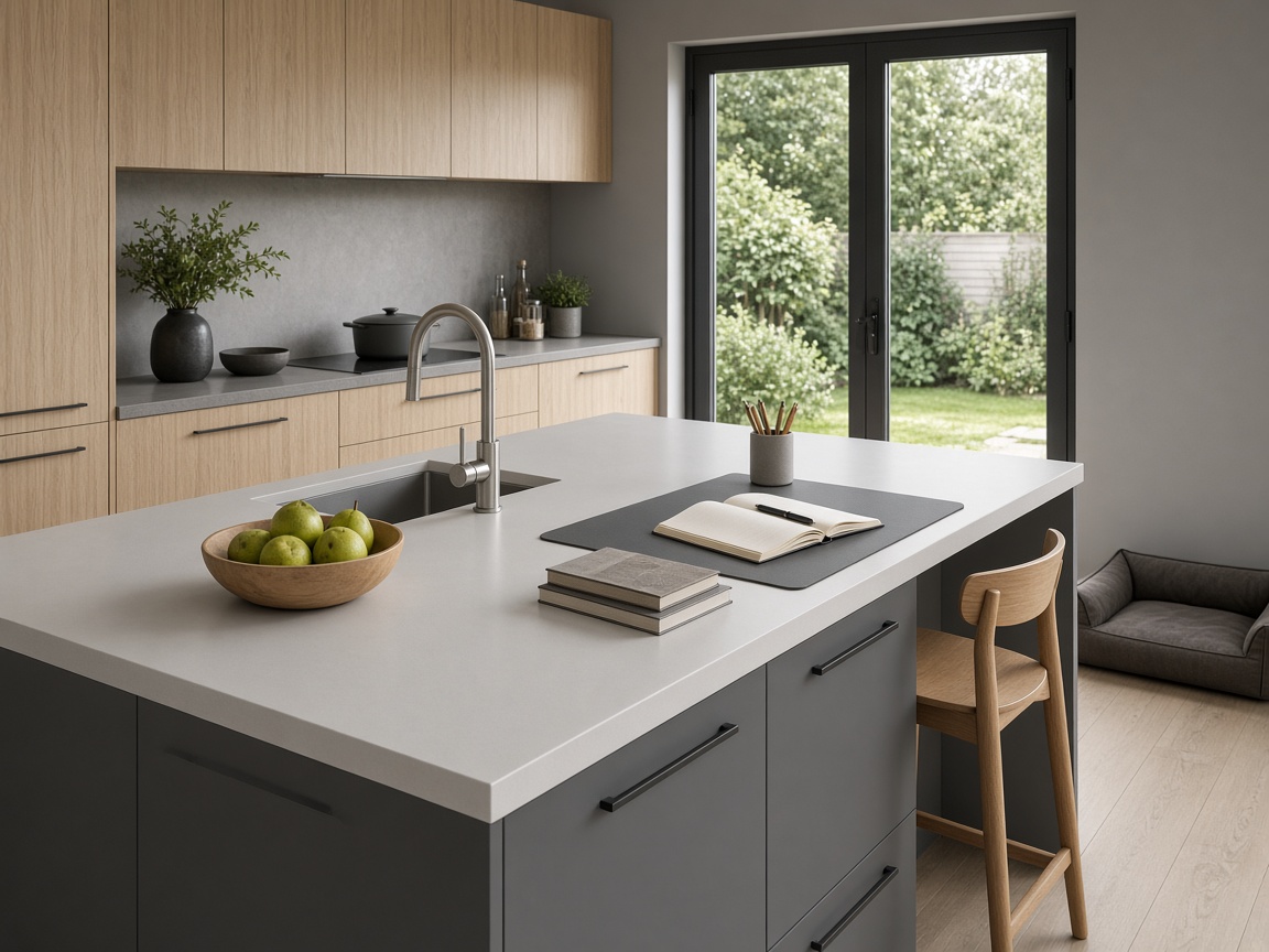 HI-MACS Worktops in a UK kitchen