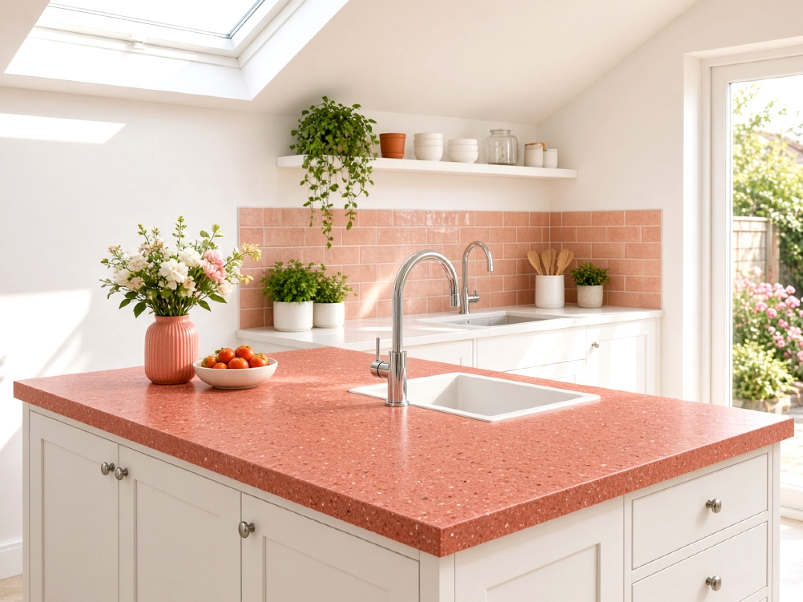 Bright Coloured Kitchen Worktops