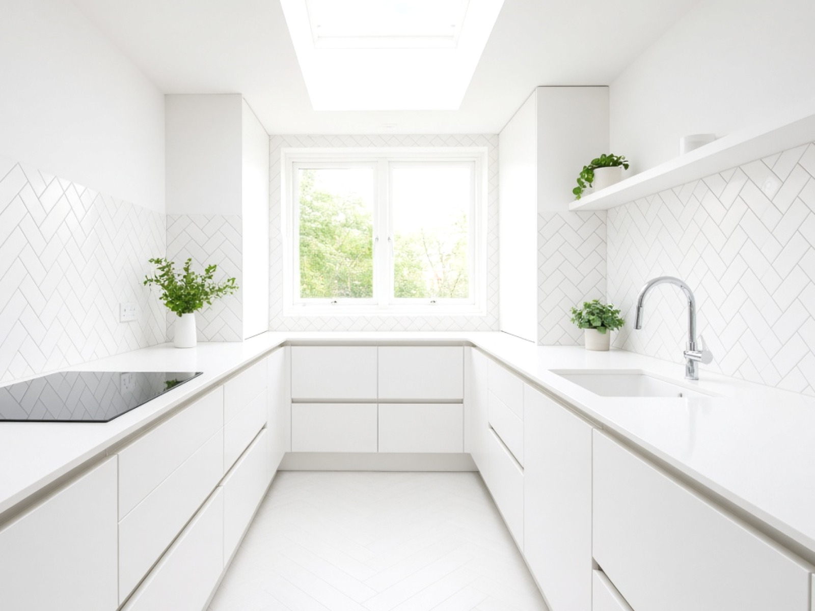 Sinks templated with the worktop
