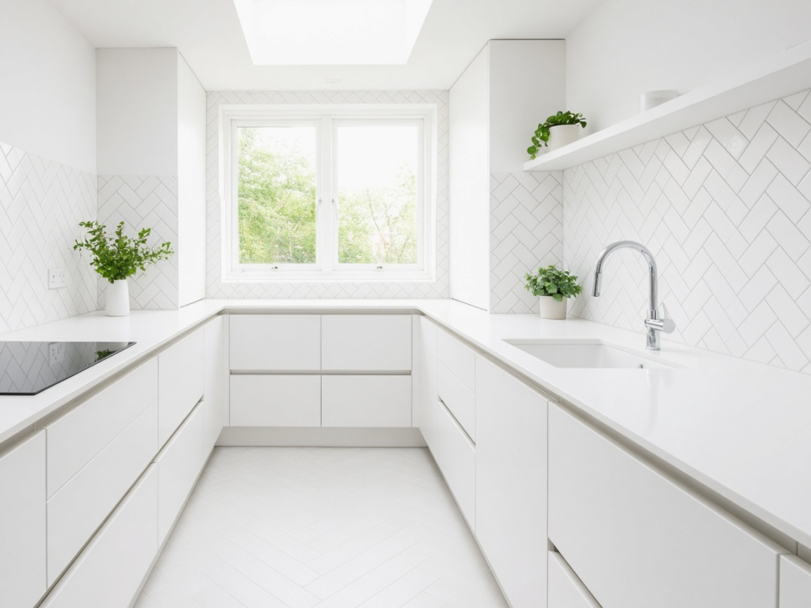 Sinks templated with the worktop